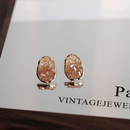 Stud Silver 925 Earring Crystal Sterling