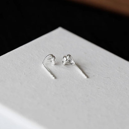 925 Silver Earring Shell Stud Sterling
