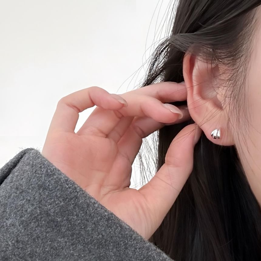 925 Silver Earring Shell Stud Sterling