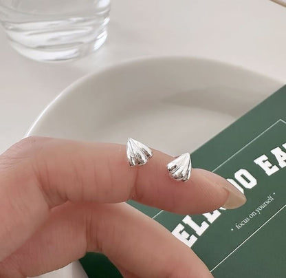 925 Silver Earring Shell Stud Sterling