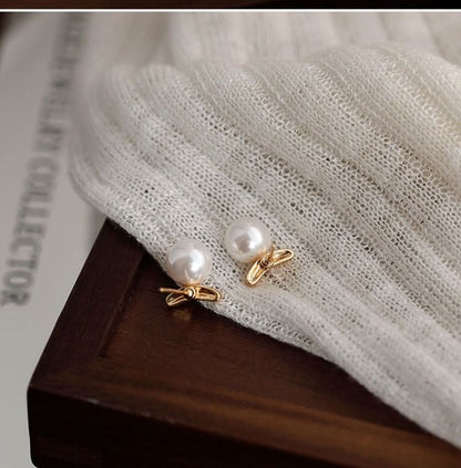 Pearl Stud 925 Silver Sterling Earring Faux