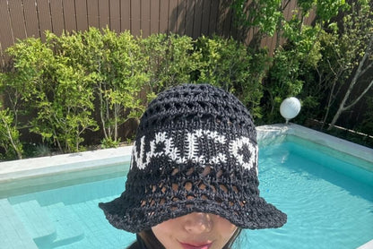 Bucket Lettering Crochet Hat