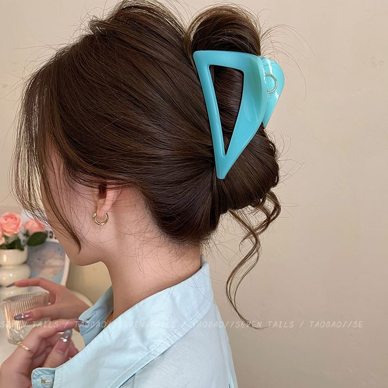 Acrylic Triangle Hair Claw Plain