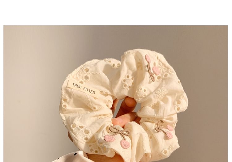 Applique Scrunchie Polka Cherry / (Various Designs) Dot