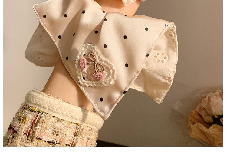 Applique Scrunchie Polka Cherry / (Various Designs) Dot