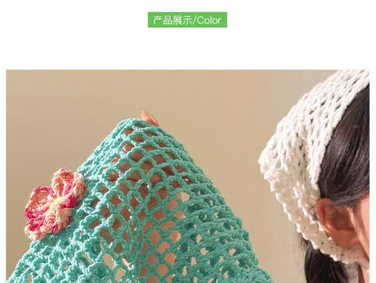 Floral Head Triangle Scarf