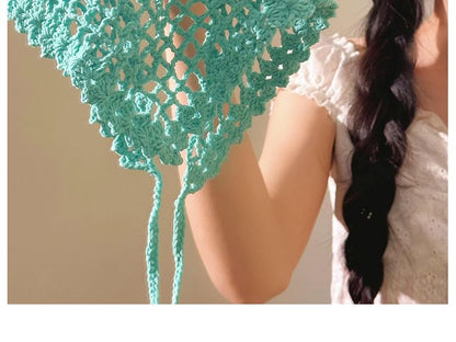 Floral Head Triangle Scarf