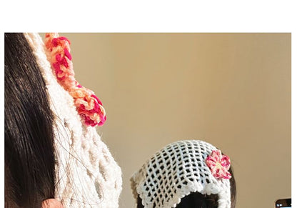 Floral Head Triangle Scarf