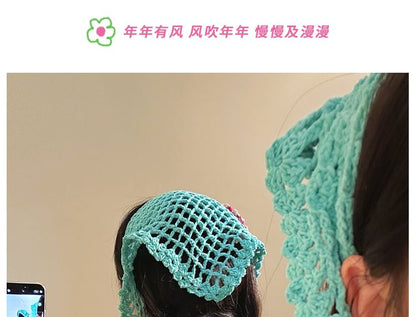 Floral Head Triangle Scarf