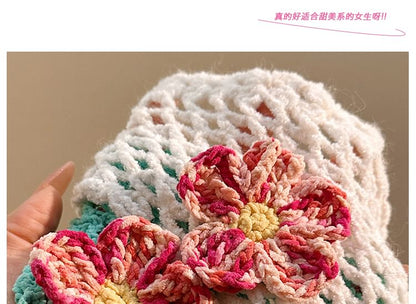 Floral Head Triangle Scarf