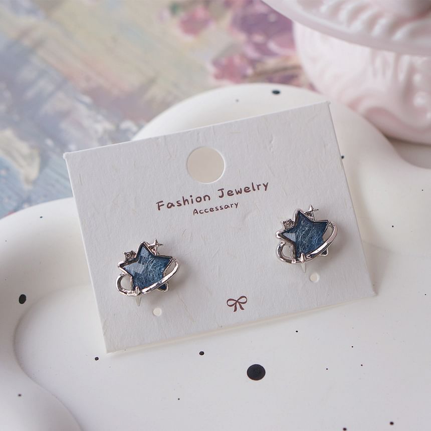 Clip Star Earring On Stud /