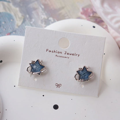 Clip Star Earring On Stud /