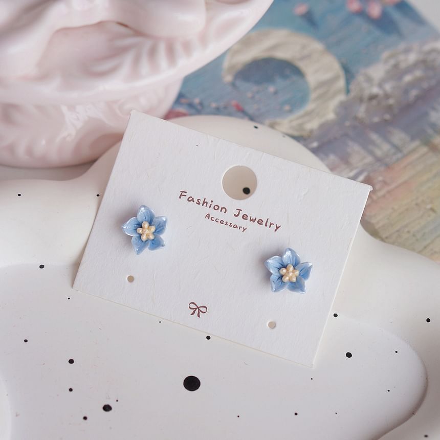 Earring On Flower / Stud Clip