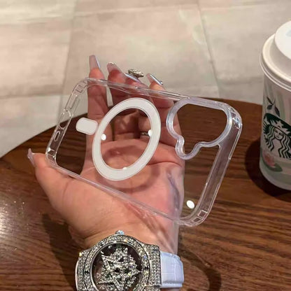 (Compatible Phone MagSafe) Case with Transparent Magnetic