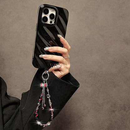 Bow Phone Faux Crystal Strap