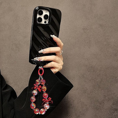 Bow Phone Crystal Strap Faux