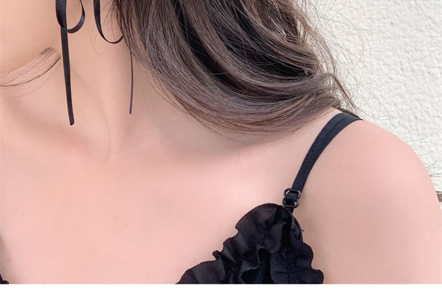 Stud Ribbon Flower Earring