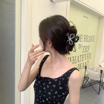 Hair Bow Beaded Acrylic Claw