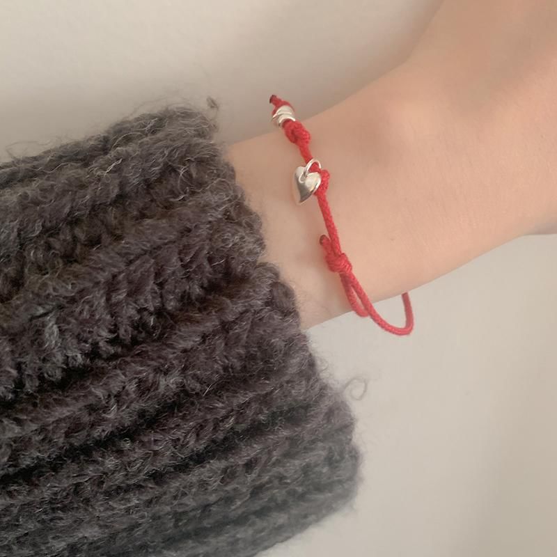 925 Silver / Bow Bracelet String Sterling