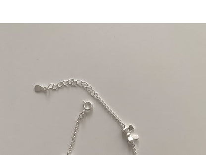 925 Silver / Bow Bracelet String Sterling