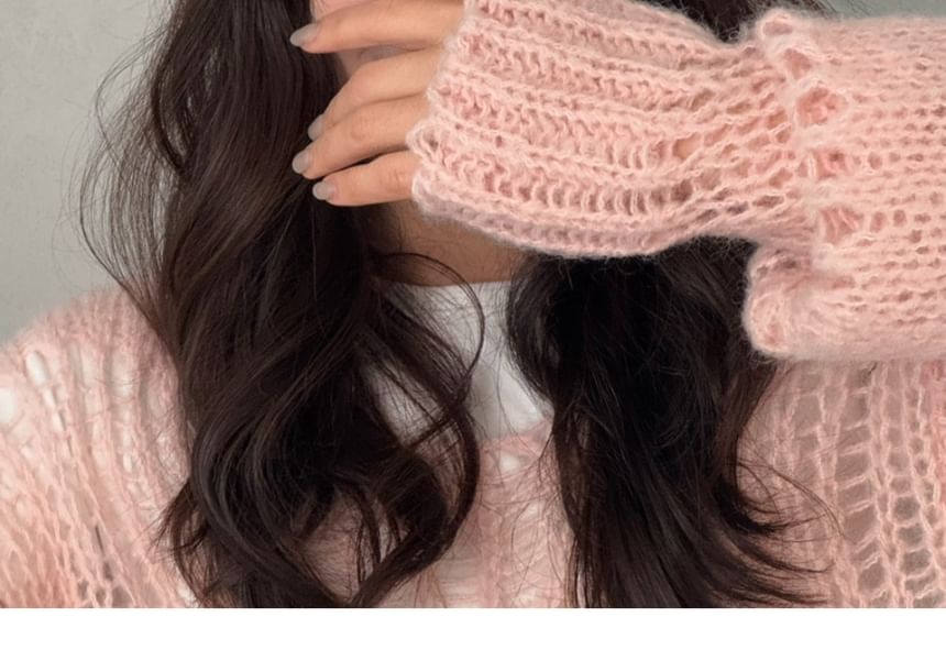 Fluffy Clip Heart Hair Set