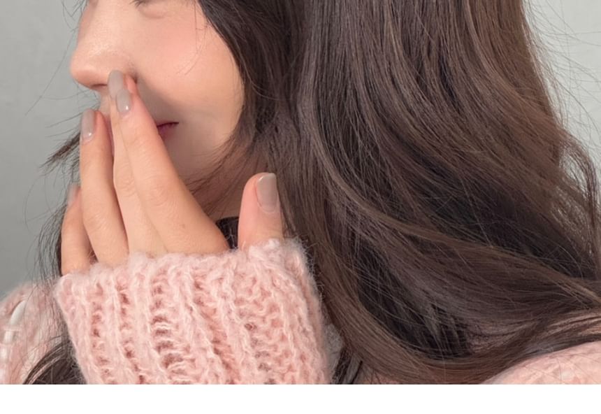 Fluffy Clip Heart Hair Set