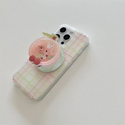 Case Magnetic Phone (Compatible with Plaid MagSafe)