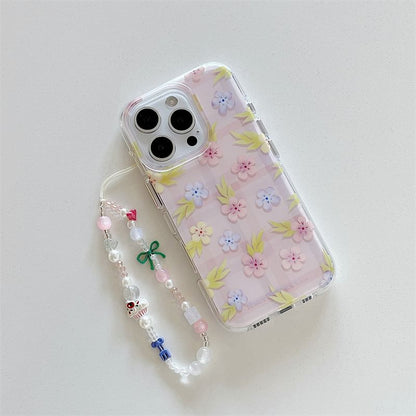 Set / Phone Floral Case Strap