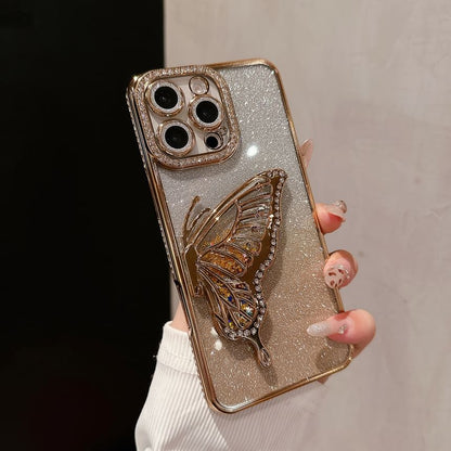 Phone Embellished Case Stand Butterfly