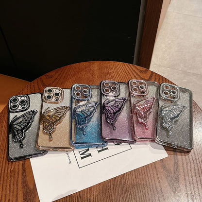 Phone Embellished Case Stand Butterfly