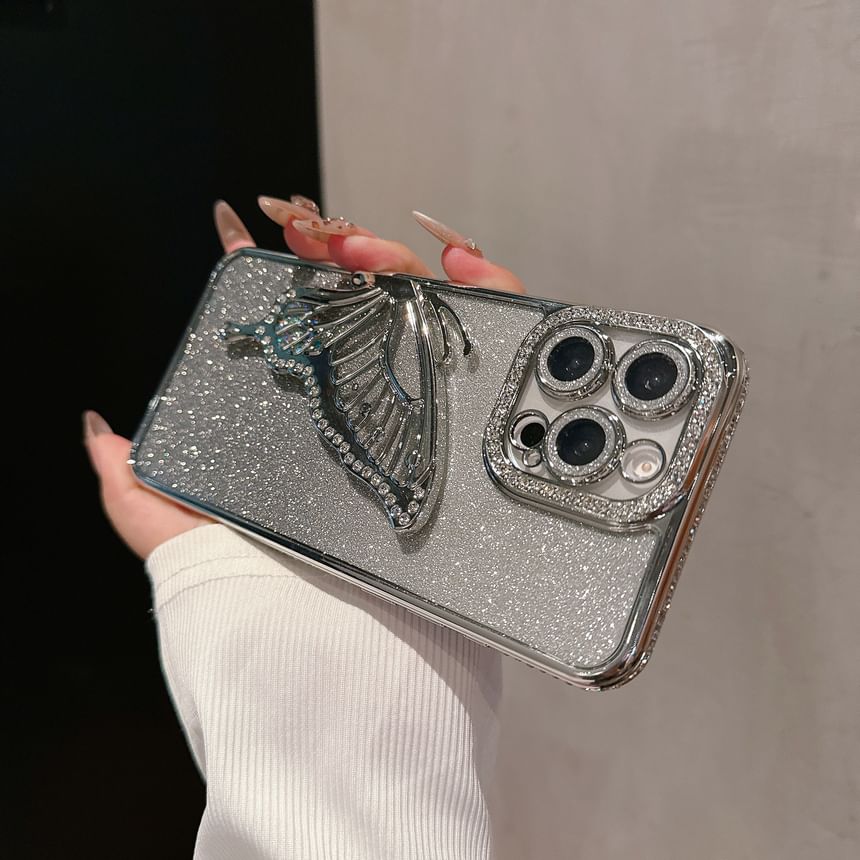 Butterfly Stand Case Embellished Phone