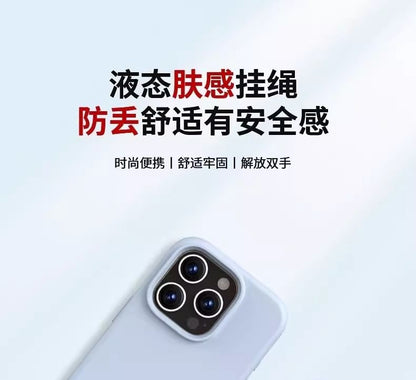 with Lanyard Pad Phone Silicone Strap