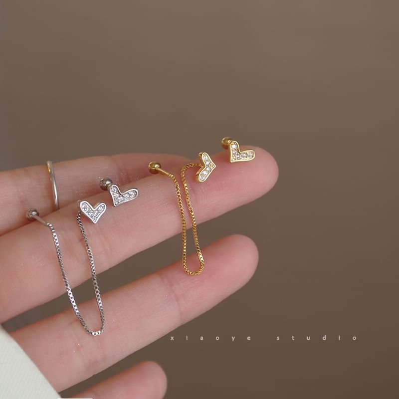 Alloy Heart Earring Dangle