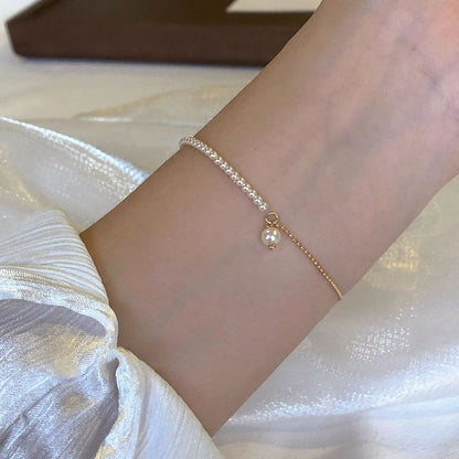 Alloy Pearl Faux Bracelet