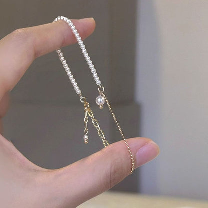 Alloy Pearl Faux Bracelet