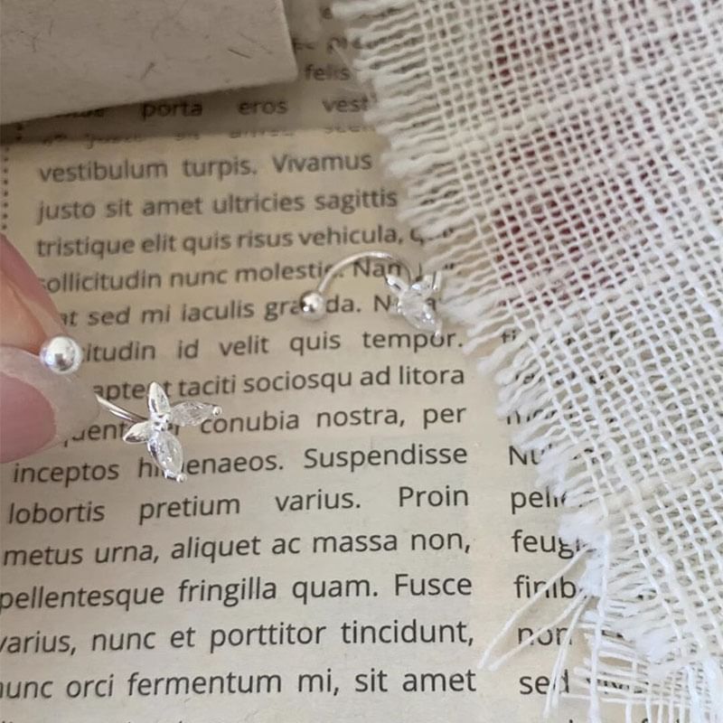 Jacket Alloy Rhinestone Ear Butterfly