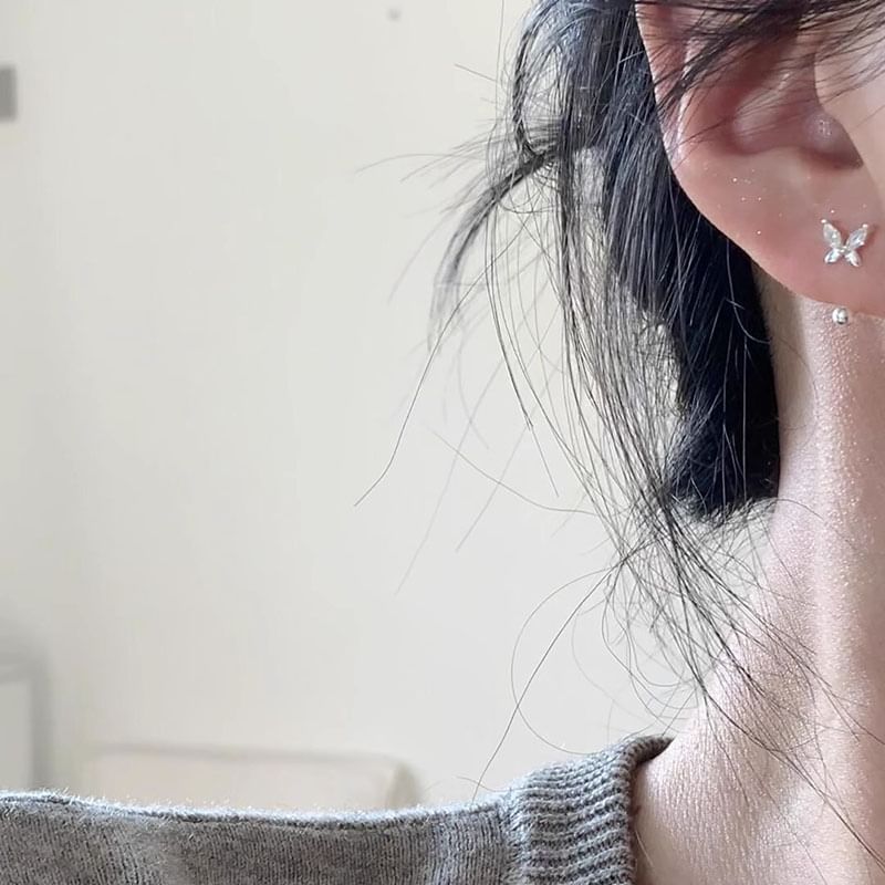 Jacket Alloy Rhinestone Ear Butterfly