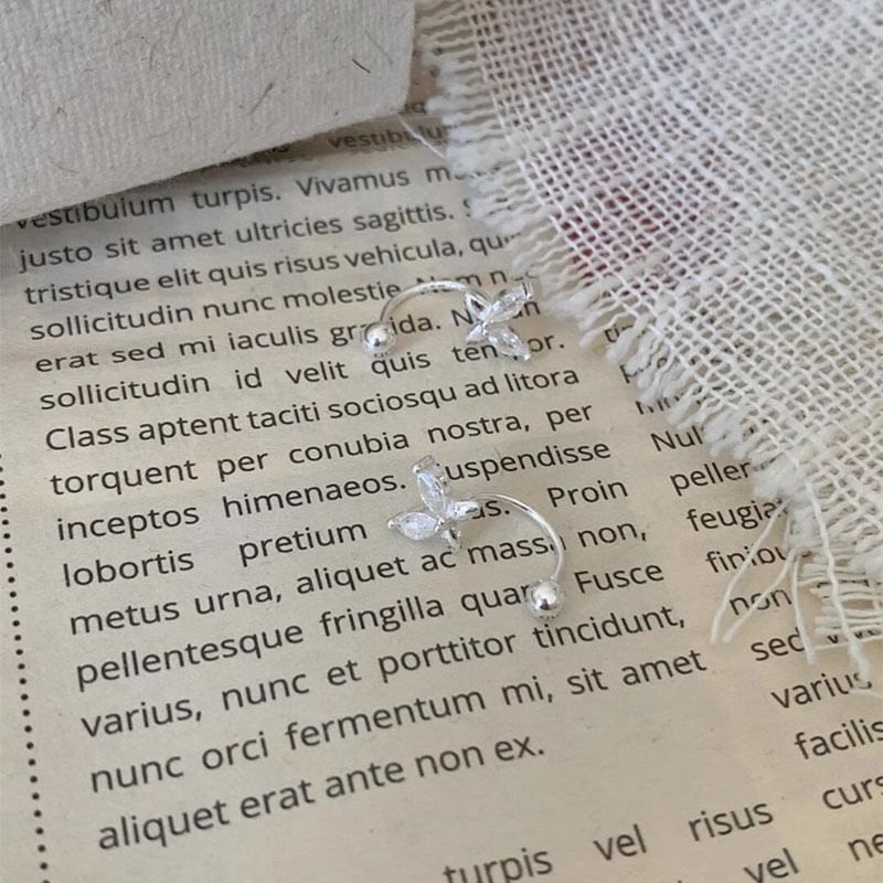 Jacket Alloy Rhinestone Ear Butterfly