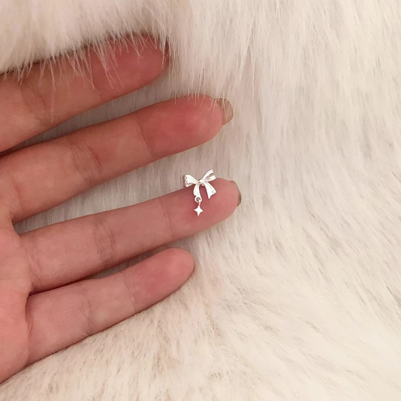 Alloy Bow Earring Drop