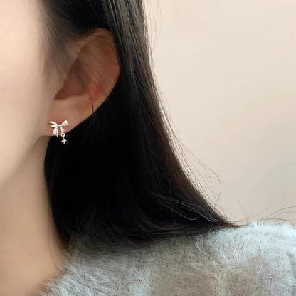 Alloy Bow Earring Drop