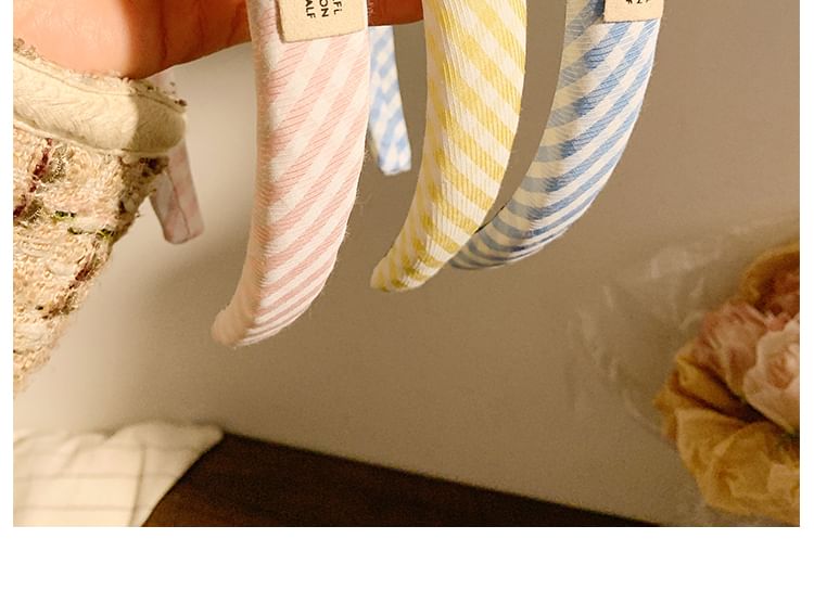 Headband Striped Thick