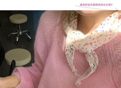 Print Floral Neckerchief