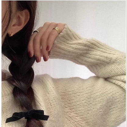 Earring Silver Sterling Hoop 925 Glossy