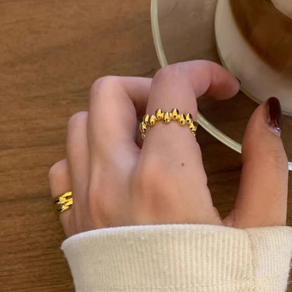 Sterling Silver 925 Open Ring Glossy