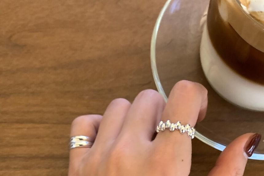 Sterling Silver 925 Open Ring Glossy