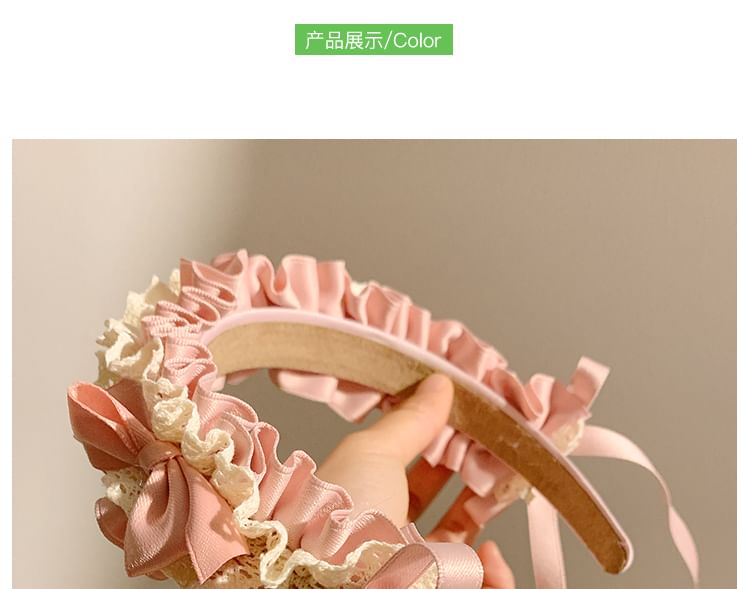 Ruffle Bow Headband