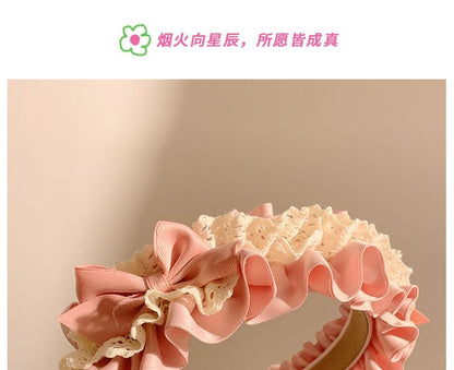 Ruffle Bow Headband