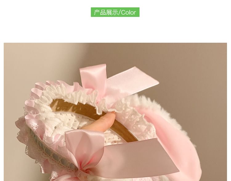 Headband Ear Ruffle Bow Bunny