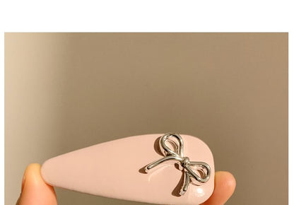 Faux Clip Leather Bow Hair