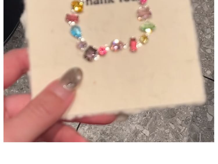 Bracelet Geometric Rhinestone